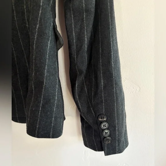 Ralph Lauren Black Label - 100% Merino Wool - Pinstripe Blazer - 8 - Picture 11 of 17